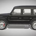 Black Mercedes G Class SUV With Bold Front Grille And LED Headlights