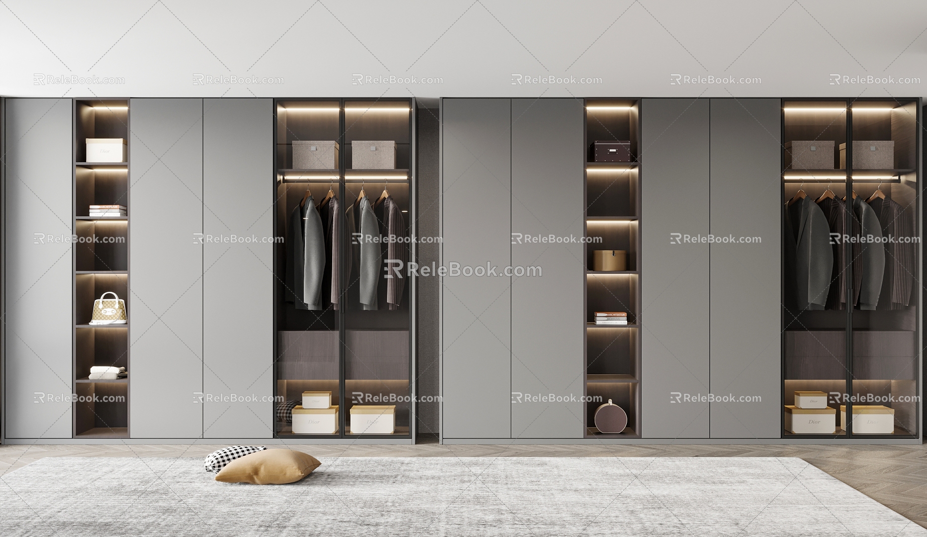 Modern wardrobe 3d model