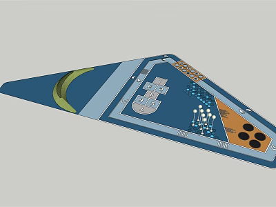 Modern children's play area Children's activity area 3d model