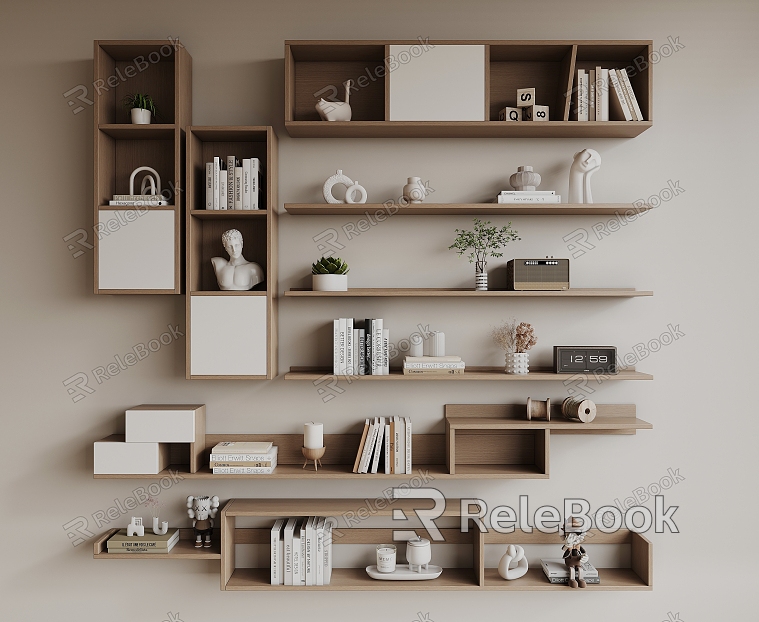 Nordic Wall Storage Rack Wall Storage Rack model