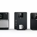 HOCHEN Modern Black Water Dispensers With Digital Display And Cup