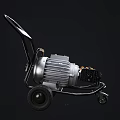 Industrial Mobile Electric Motor Equipment with Wheels and Metal Frame