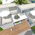 Style Container Sales Office 3d model