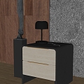 Table lamp table lamp side 3d model