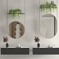 Modern Mirror Floor Mirror Decorative Mirror Bathroom Mirror Cosmetic Mirror Full-length Mirror 3d model