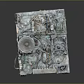 Modern Computer Motherboard Computer Motherboard High-end Motherboard 3d model