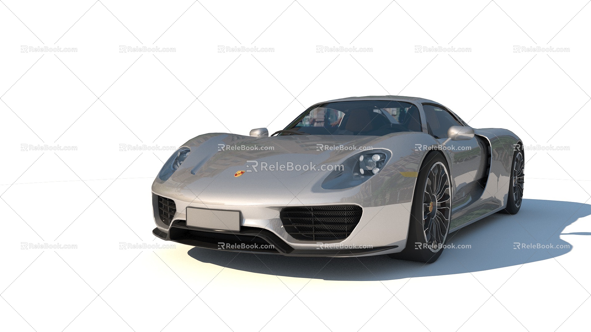 sports car Posche 918 Porsche Simple Moulds Less 3d model