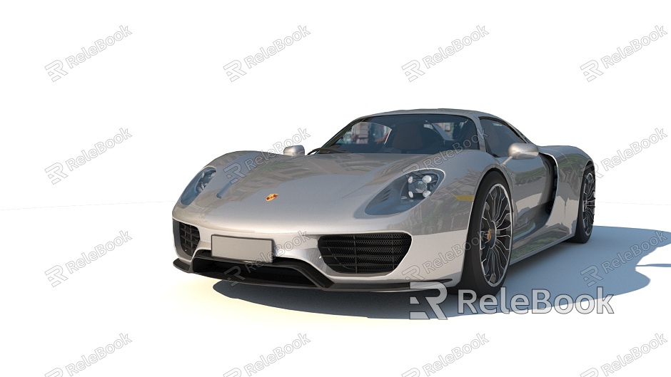 sports car Posche 918 Porsche Simple Moulds Less model