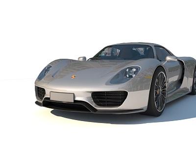 sports car Posche 918 Porsche Simple Moulds Less model