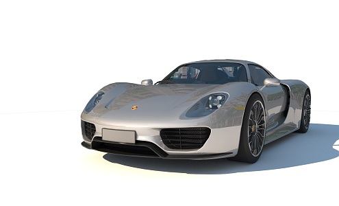 sports car Posche 918 Porsche Simple Moulds Less 3d model