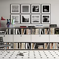 modern usm bookcase 3d model