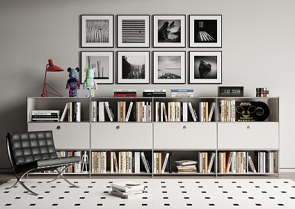 modern usm bookcase 3d model