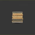 Split Wood Split Wood Block Split Wood Pile PBR Item 3d model