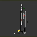 Portable Lift Industrial Equipment With Max Load Yellow Base And Red Wheels