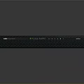 Modern Dark Soundbar With Control Buttons And LED Indicators For Home Entertainment