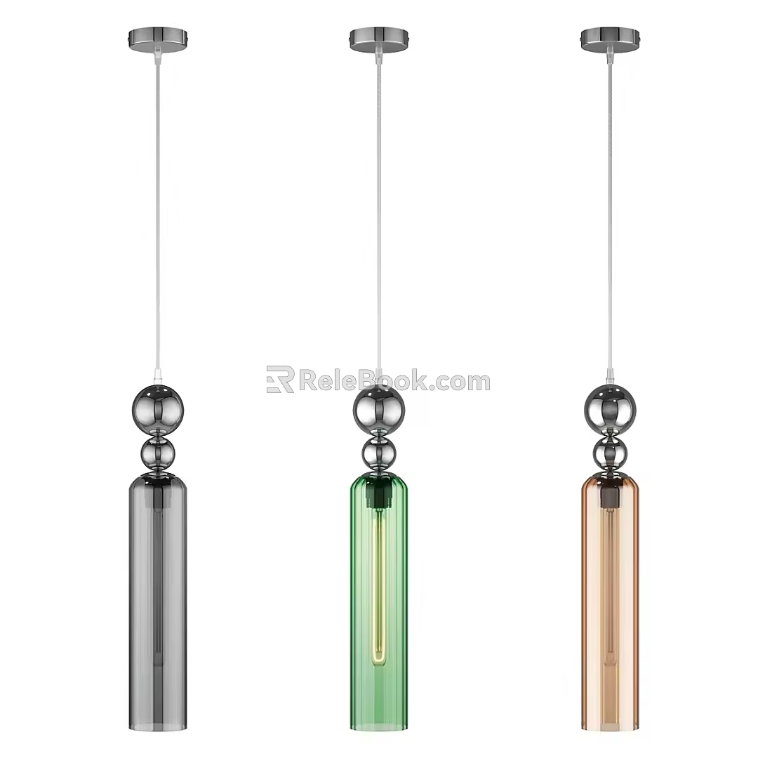 Modern Minimalist Chandelier Simple Chandelier 3d model