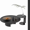 Baxter child mother coffee table combination 3d model