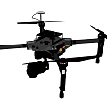 Smart Machine Drone With Camera And Rotating Propellers For Aerial Tasks 3d model