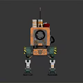 Robot Assistant Small Robot Butler 3d model