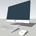 Sleek Apple iMac Desktop Setup With Monitor Keyboard And Wireless Mouse