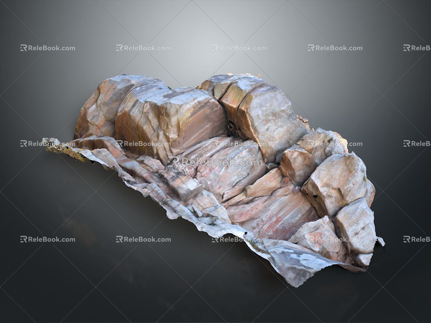 Rock Rock Block Rock Block Rock Specimen Boulder Big Stone Block Rock Stratum Rock Stratum Rock Stratum Rock 3d model