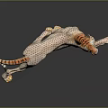 Modern sculpture leopard wild leopard 3d model