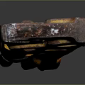 Rusty Metal Pliers Sculpture Carving with Artistic Vintage Design and Detailed Texture