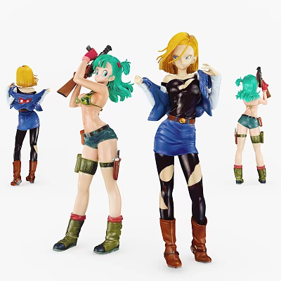 Modern game character Dragon Ball character 3d model