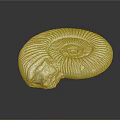 modern fossil chrysanthemum ancient fossil biological fossil 3d model