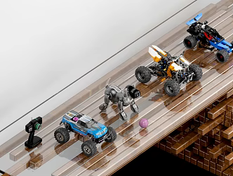 Modern toy car toy car combination 3d model