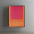 Modern abstract painting simple red study abstract decorative painting 3d model