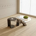Modern round coffee table 3d model