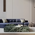 Three-seat sofa 3d model