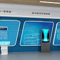 Modern Hot Work Operation Experience Zone With Safety Equipment And Display Wall 3d model