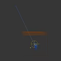 Transparent Cube With Yen Symbol On Blue Base And Orbiting Gold Coins