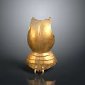 Ancient Golden Chest Plate With Detailed Ornate Design And Historical Metalwork