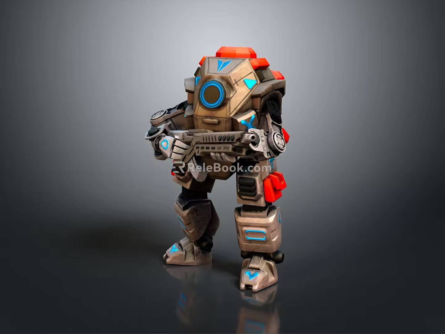 Mech warrior machine battle armor mechanical battle armor machine warrior battle robot game robot 3d model