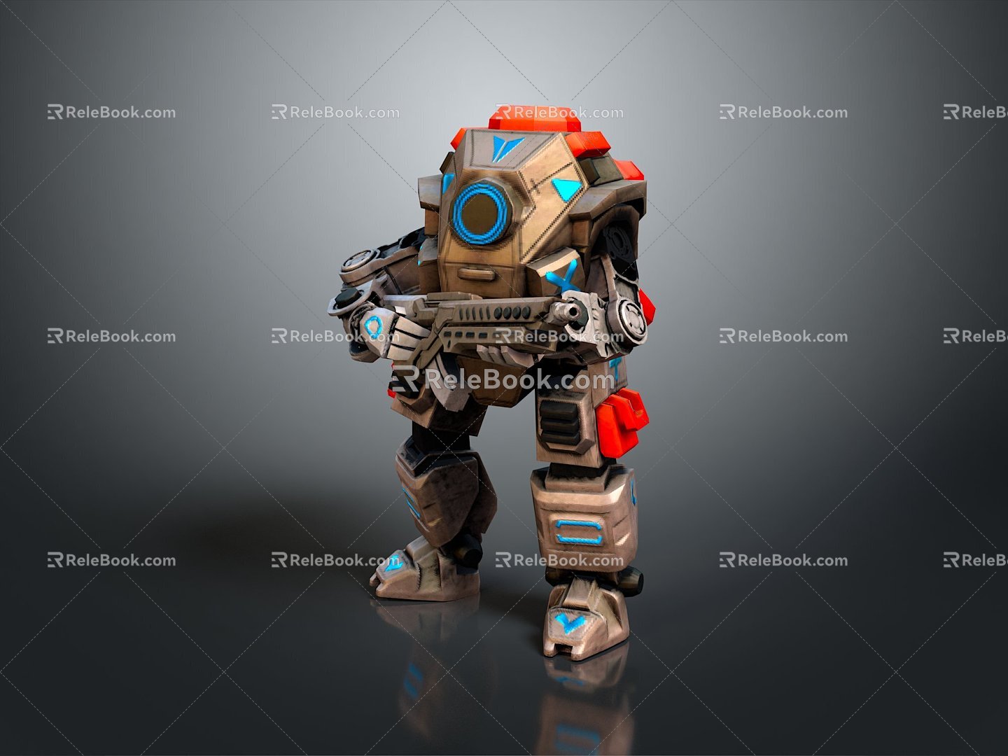 Mech warrior machine battle armor mechanical battle armor machine warrior battle robot game robot 3d model