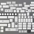 Electrical Switch Panels with Modern White Design and Various Styles for Home Use