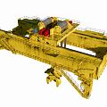 Modern crane heavy bridge crane 3d model