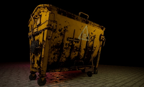 Industrial LOFT dustbin space dustbin sci-fi 3d model