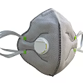 Medical Device Respirator Mask With Exhalation Valve And Elastic Ear Loops