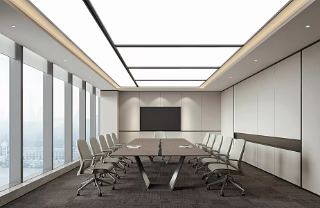 Modern Conference Room 3d model