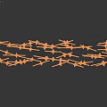 Modern Glass Chandelier With Geometric Branching Structure For Contemporary Interior Lighting