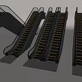 modern elevator escalator elevator 3d model