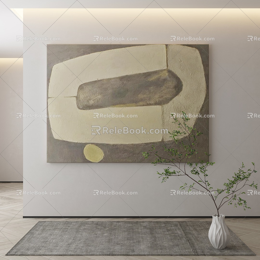 modern decorative painting 3d model