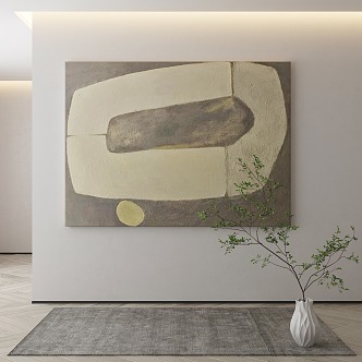 modern decorative painting 3d model