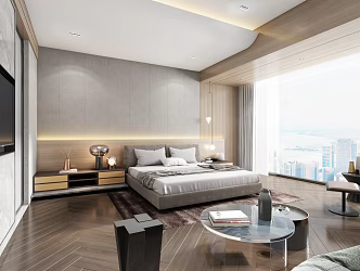 Hotel Rooms Modern Rooms 3d model