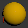 Playful Yellow Round Emoji With Squinted Eyes And Sticking Out Red Tongue