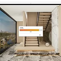 Modern Stairs Simple Stairs 3d model